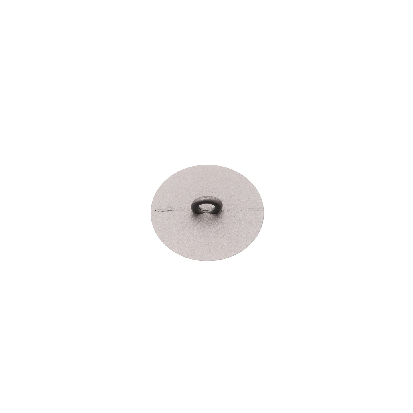 Italian Silver Zamac Shank Back Button - 24L/15mm - Detail