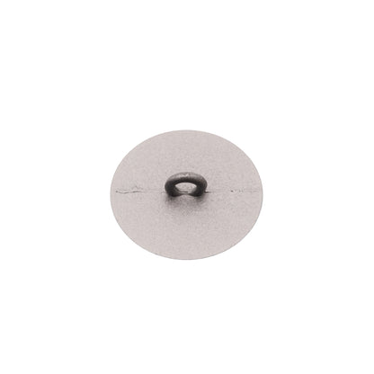 Italian Silver Zamac Shank Back Button - 36L/23mm Detail