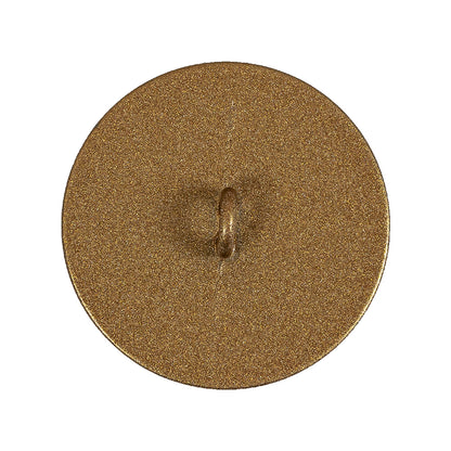 Italian Gold Zamac Shank Back Button - 44L/28mm - Detail