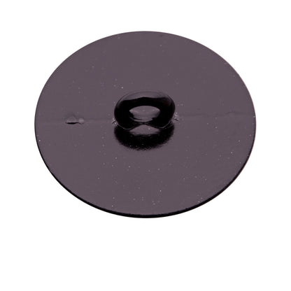 Italian Black Zamac Shank Back Button - 44L/28mm Detail
