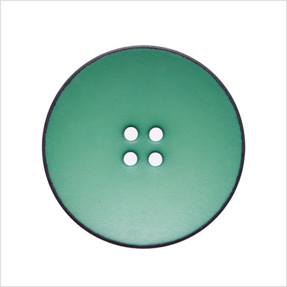 Italian Green 4-Hole Plastic Button - 44L/28mm