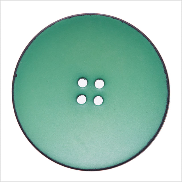 Italian Green 4-Hole Plastic Button - 54L/34mm