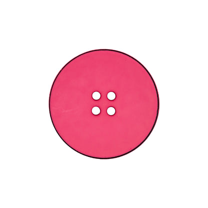 Italian Pink 4-Hole Plastic Button - 36L/23mm