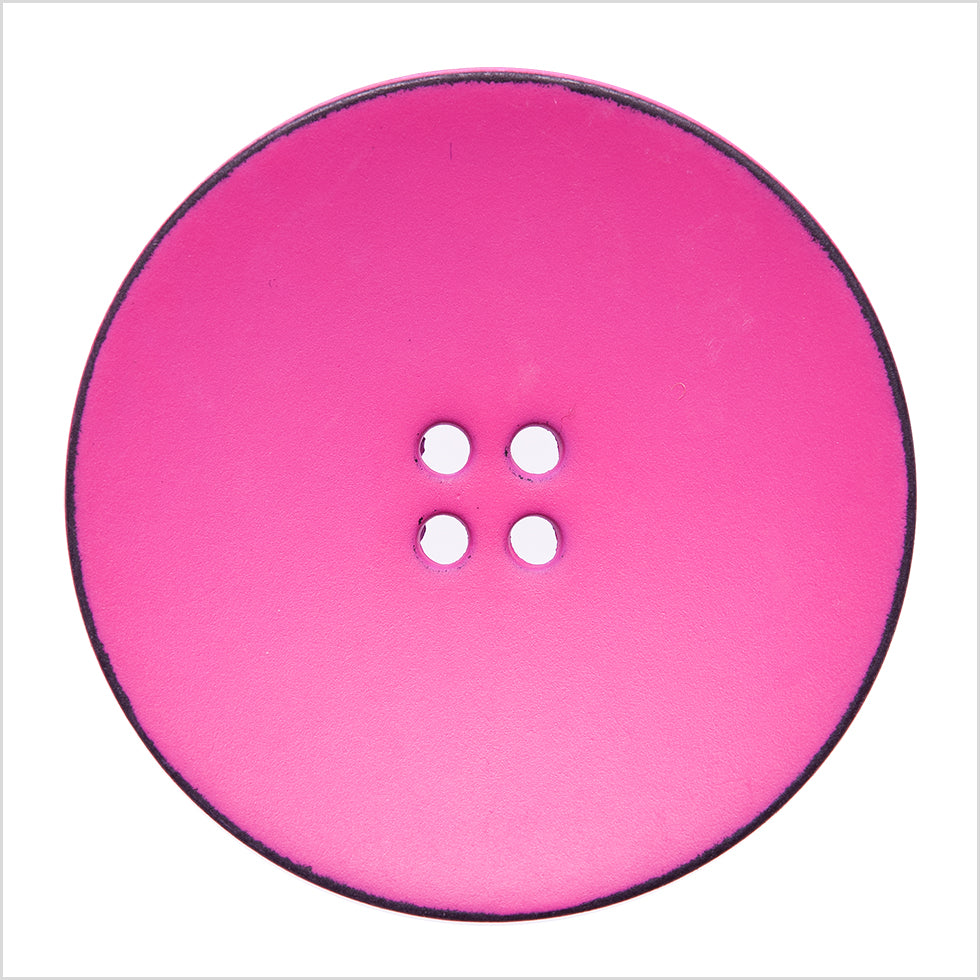 Italian Pink 4-Hole Plastic Button - 54L/34mm