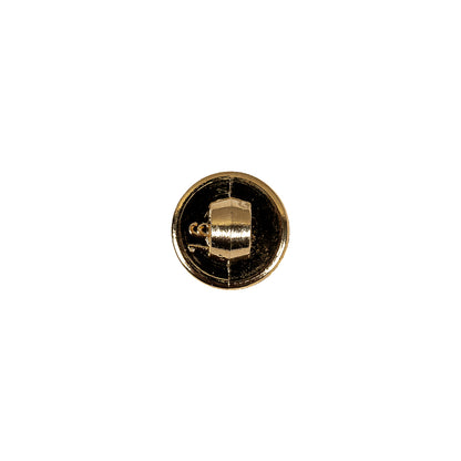 Italian Gold Textured Shank Back Button - 16L/10mm Detail