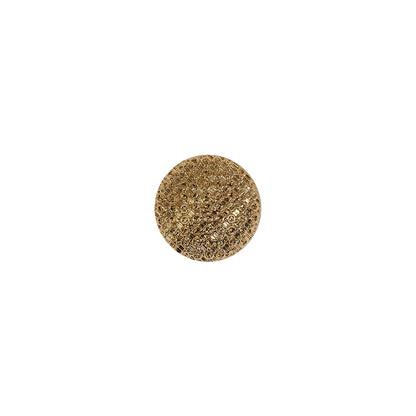 Italian Gold Textured Shank Back Button - 16L/10mm