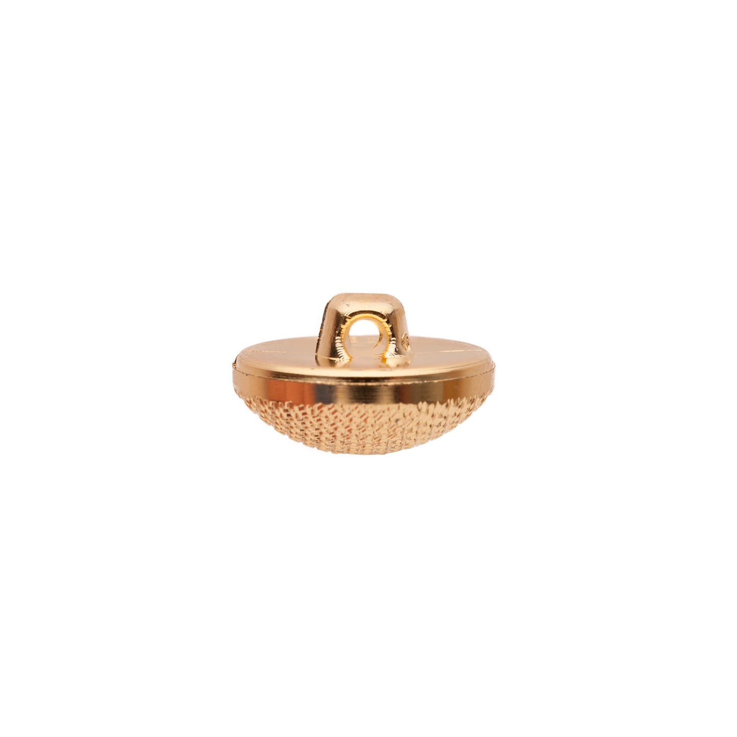 Italian Gold Textured Shank Back Button - 32L/20mm - Detail