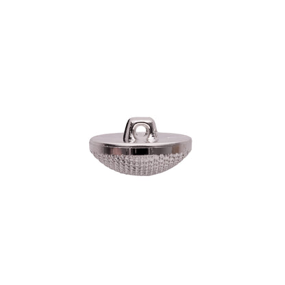 Italian Silver Textured Shank Back Button - 32L/20mm - Detail