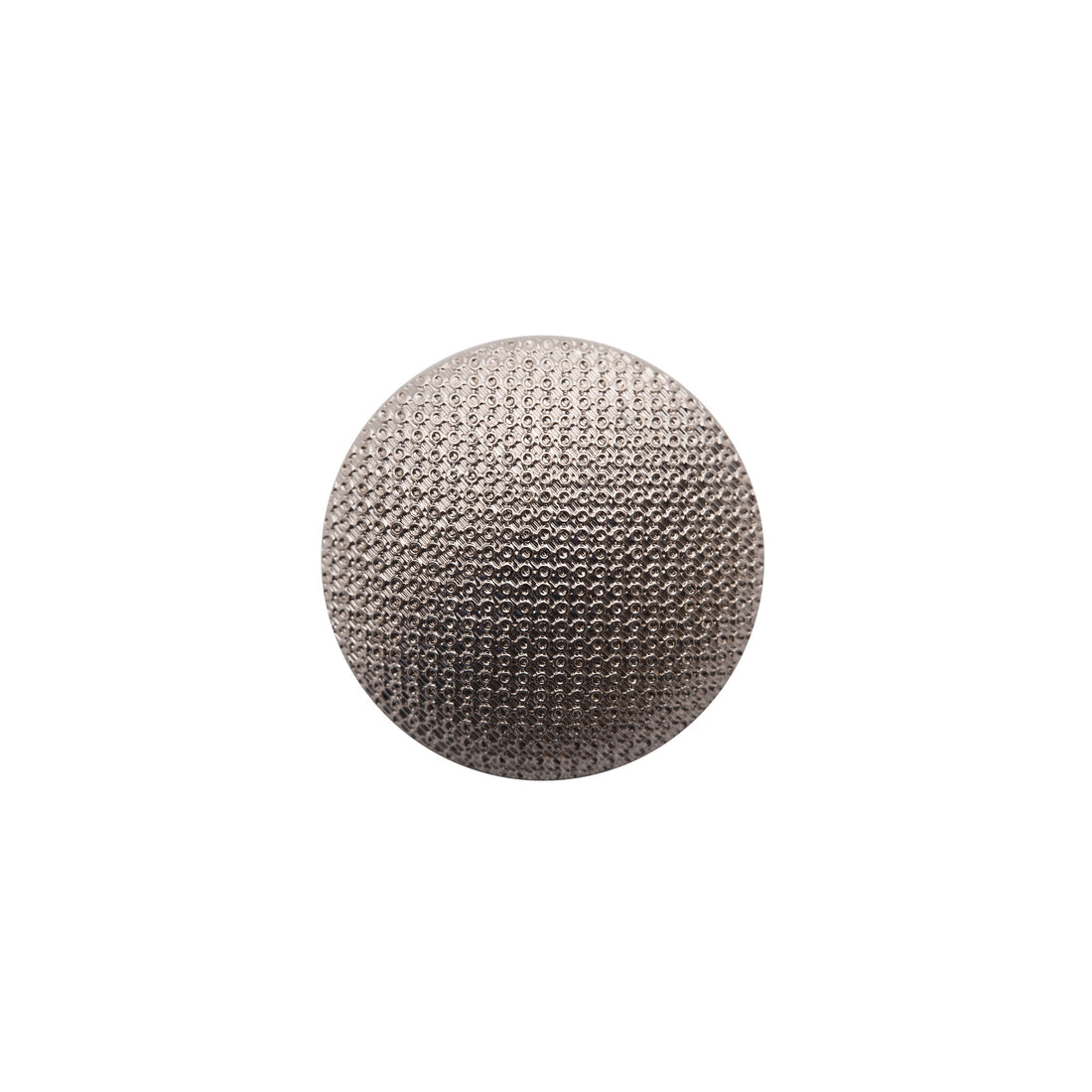 Italian Silver Textured Shank Back Button - 36L/23mm