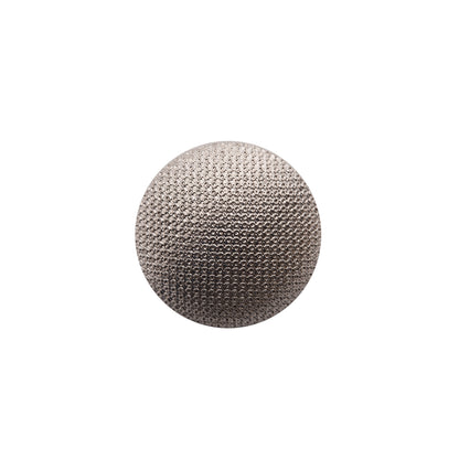 Italian Silver Textured Shank Back Button - 36L/23mm