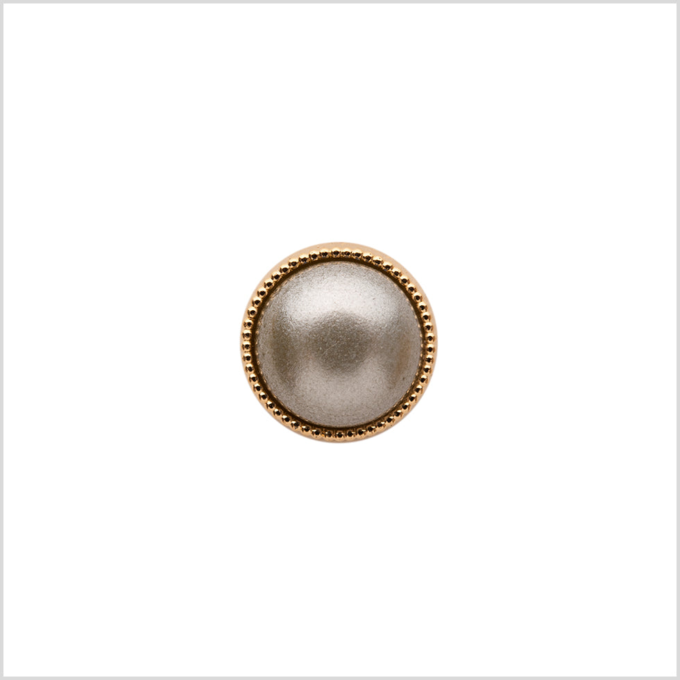 Italian Silver and Gold Shank Back Button - 16L/10mm