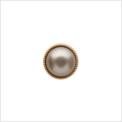 Italian Silver and Gold Shank Back Button - 16L/10mm