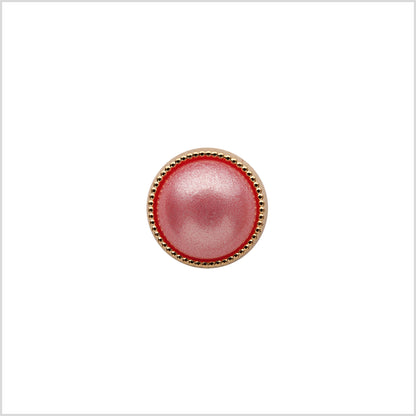 Italian Pink/Gold Shank Back Button - 16L/10mm
