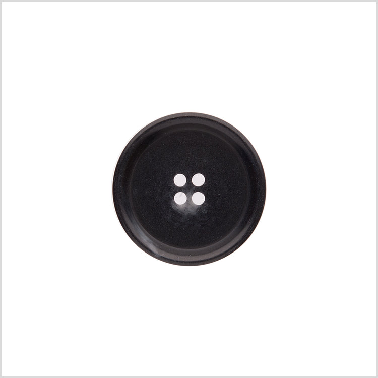 template--25130090922057__main-Italian Matte Black Rimmed 4-Hole Button - 36L/23mm