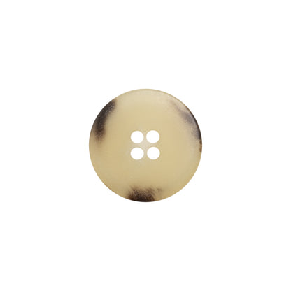 Italian Matte Beige Rimmed 4-Hole Button - 24L/15mm Detail
