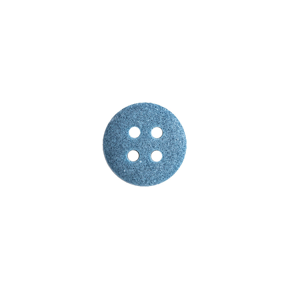 Rimmed Blue 4-Hole Button - 18L/11.5mm - Detail