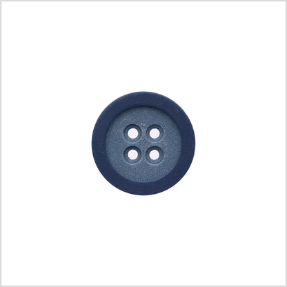 Rimmed Blue 4-Hole Button - 32L/20mm