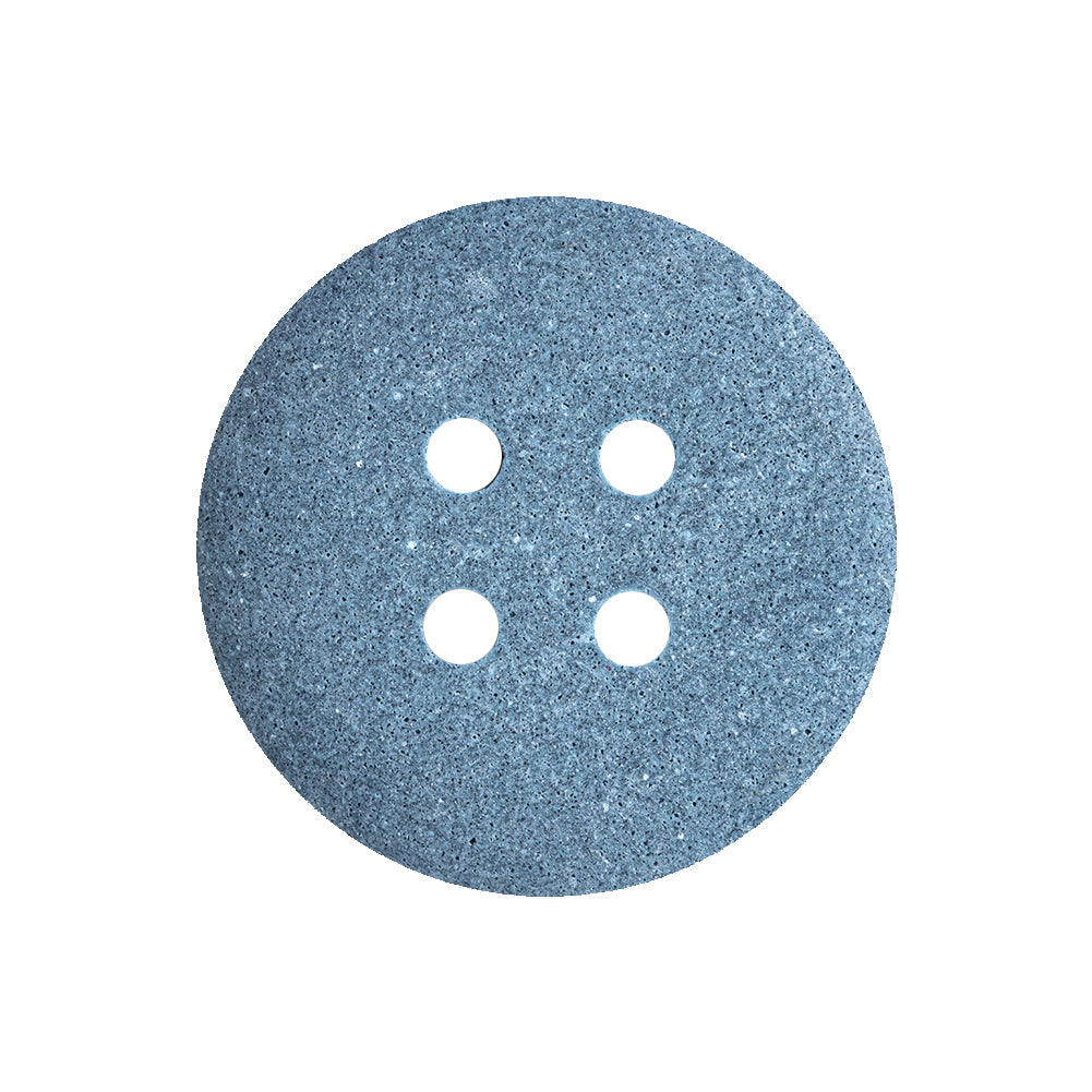 Rimmed Blue 4-Hole Button - 40L/25.5mm - Detail