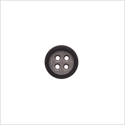 Gray Rimmed 4-Hole Button - 24L/15mm