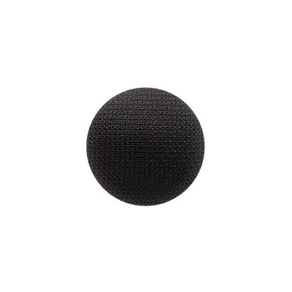 Italian Black Textured Shank Back Button - 36L/23mm
