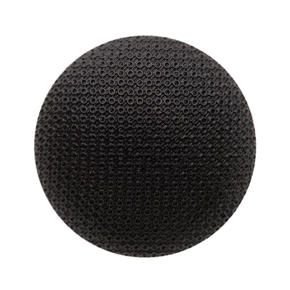 Italian Black Textured Shank Back Button - 44L/28mm