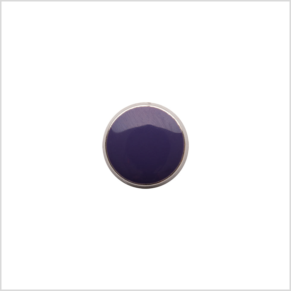 Italian Purple Shank Back Button - 17L/10.5mm