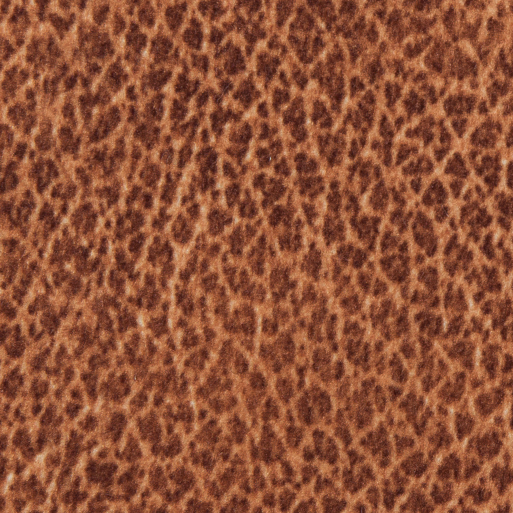 Faux Buffalo Leather Printed Micro-Polyester and Cotton Blend - Detail
