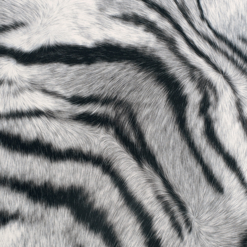 Black/White Zebra Printed Micro-Polyester and Cotton