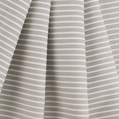 Spanish Beige/White Striped Polyester Blended Woven Folded