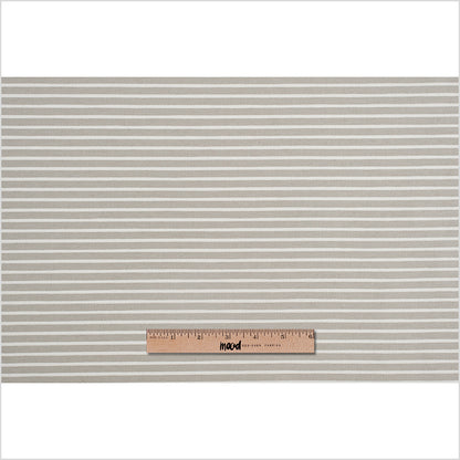 Spanish Beige/White Striped Polyester Blended Woven Full