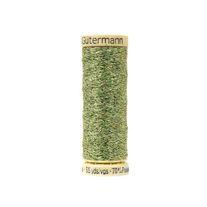 Gutermann Metallic Effect Thread 50m - 400 Lime