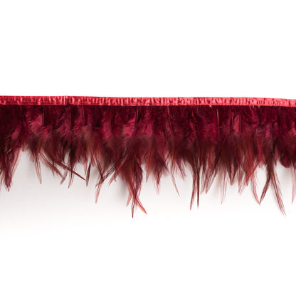 6 Wine Cock Feather Fringe