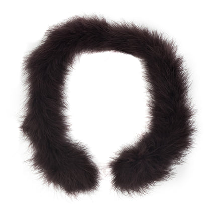Brown Marabou Feather Scarf - 33