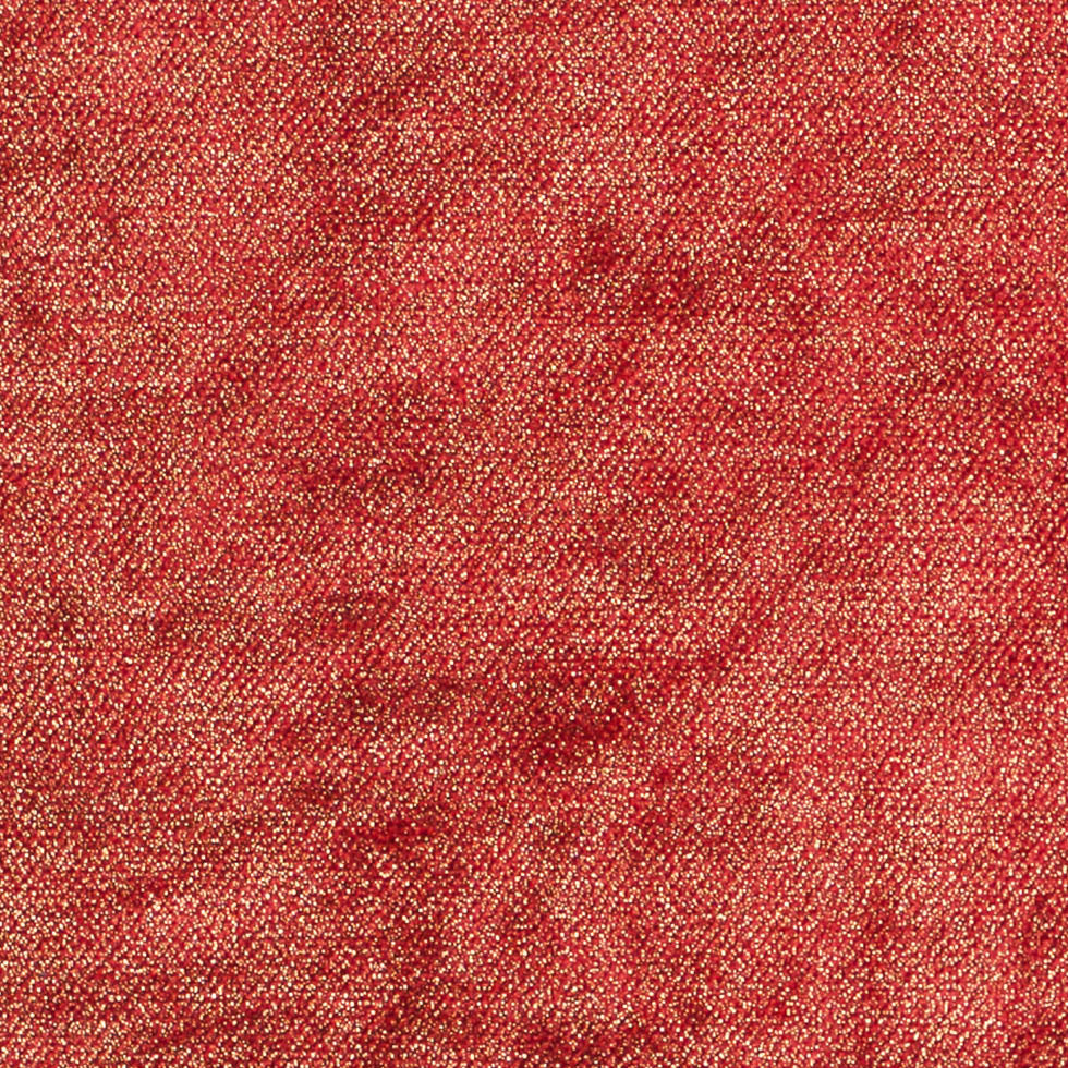 Short Pile Fire Engine Metallic Polyester Blended Velvet - Detail