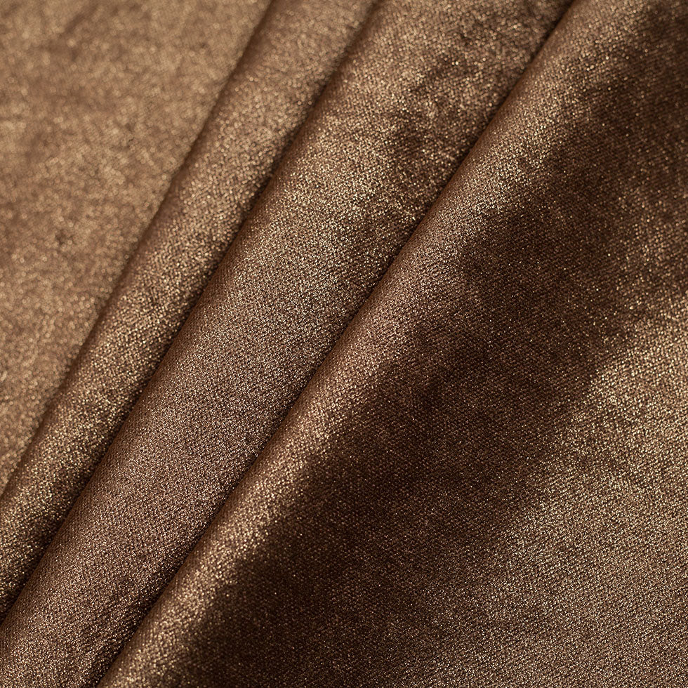 Short Pile Lichen Metallic Polyester Blended Velvet - Folded