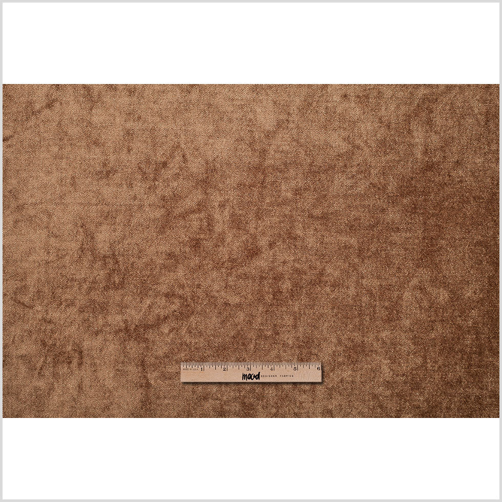 Short Pile Cocoa Metallic Polyester Blended Velvet Full