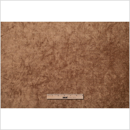 Short Pile Cocoa Metallic Polyester Blended Velvet Full