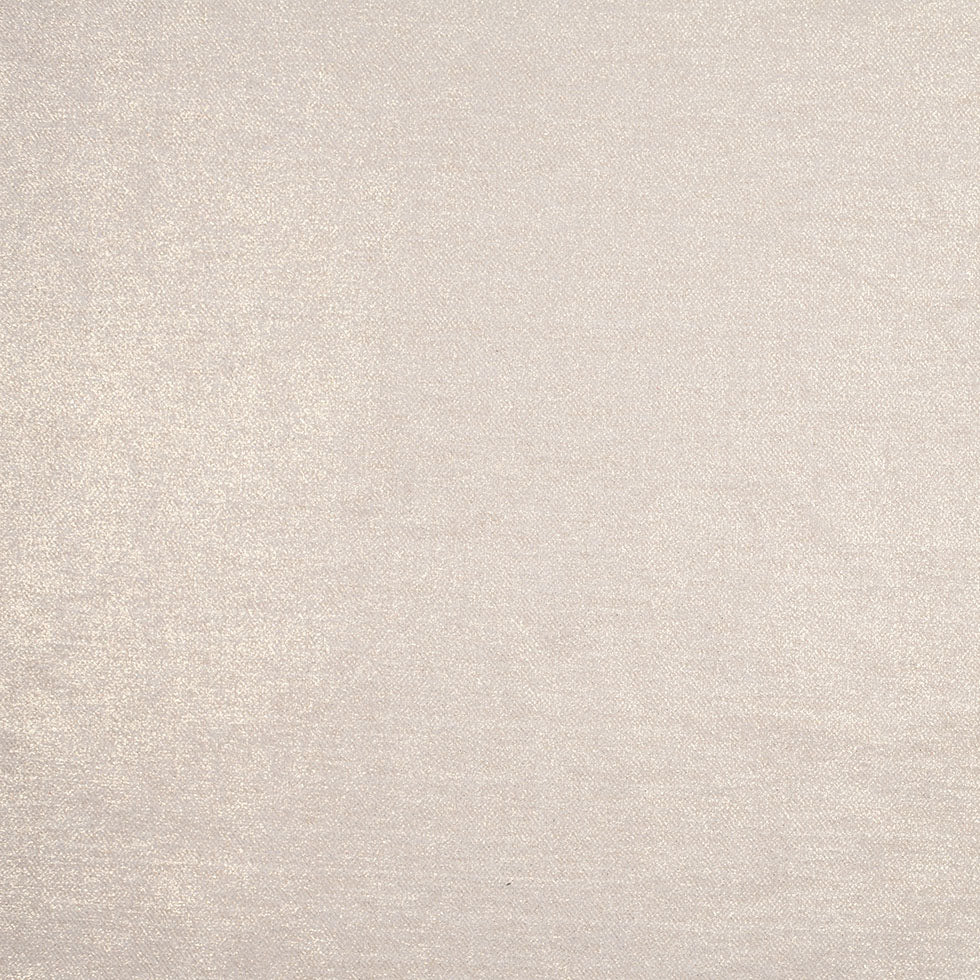 Short Pile Ivory Metallic Polyester Blended Velvet