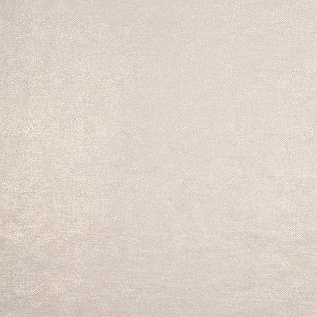 Short Pile Ivory Metallic Polyester Blended Velvet