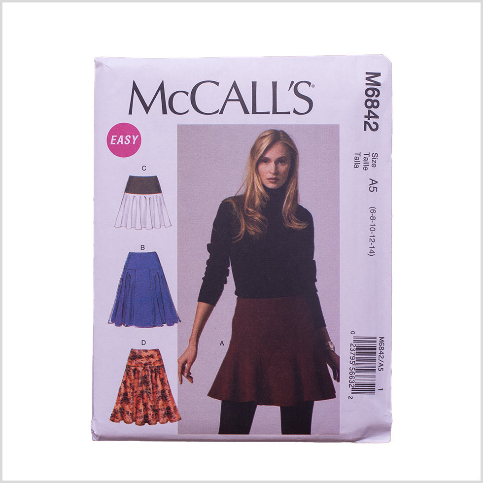 McCall Misses' Skirt Pattern 6842 Size A5