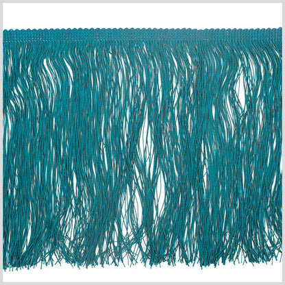 8" European Dark Teal Chainette Fringe Trim