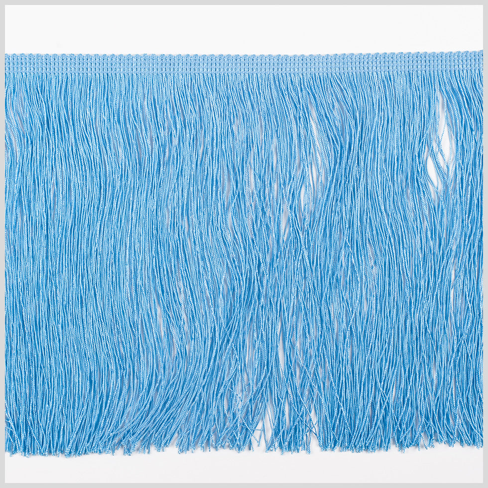 8 European Powdered Blue Chainette Fringe Trim