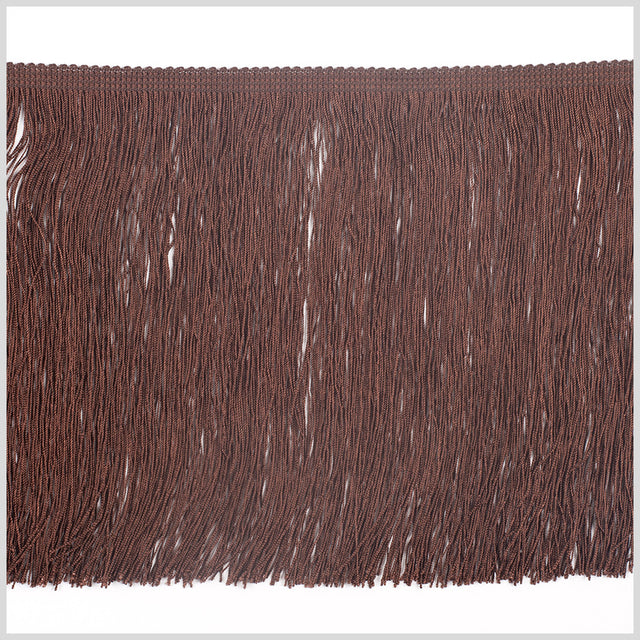8 European Dark Brown Chainette Fringe Trim