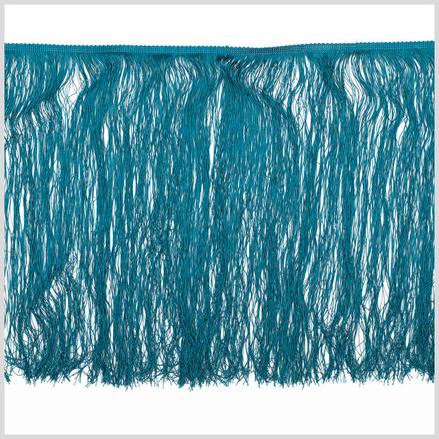 16" European Dark Teal Chainette Fringe Trim