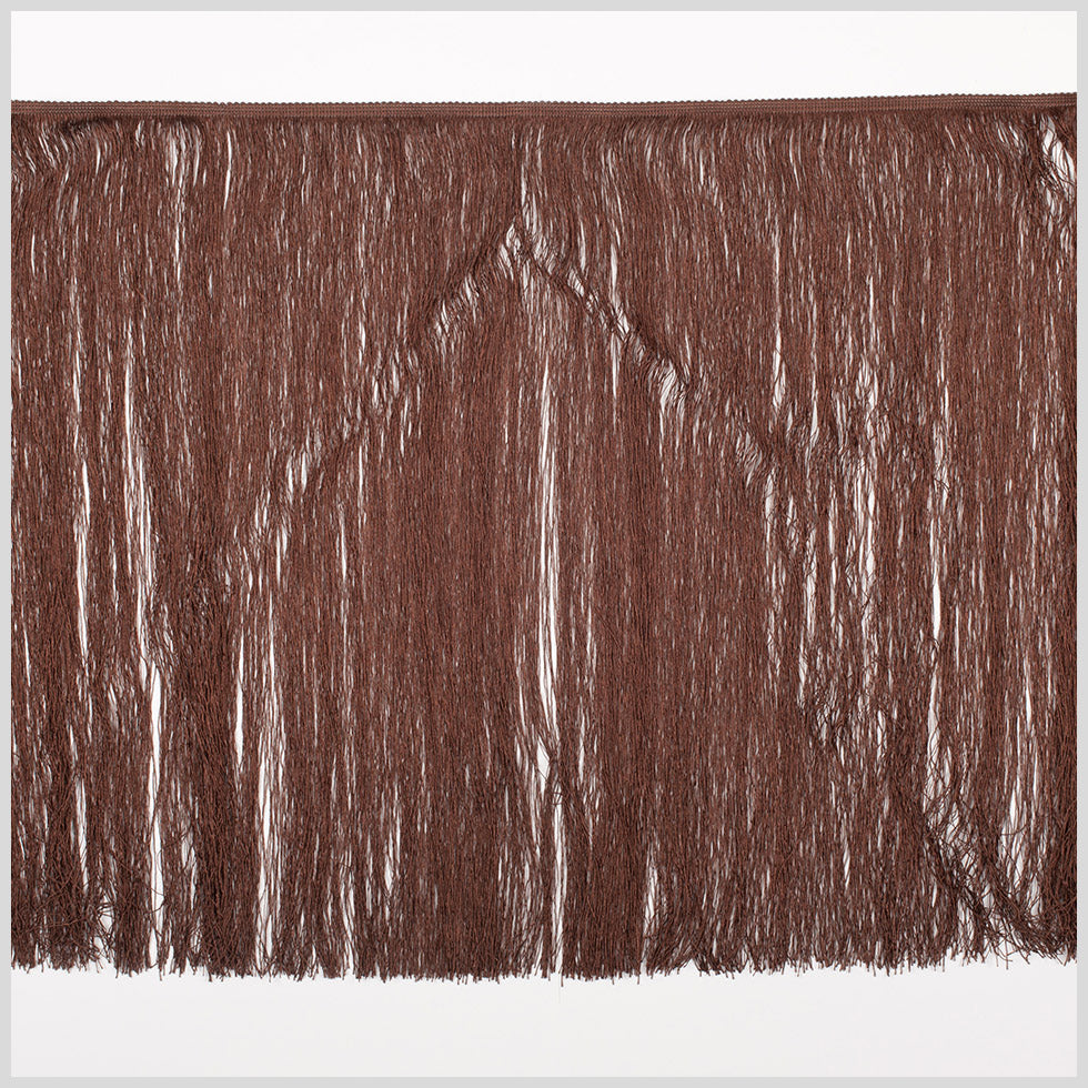 24" European Dark Brown Chainette Fringe Trim