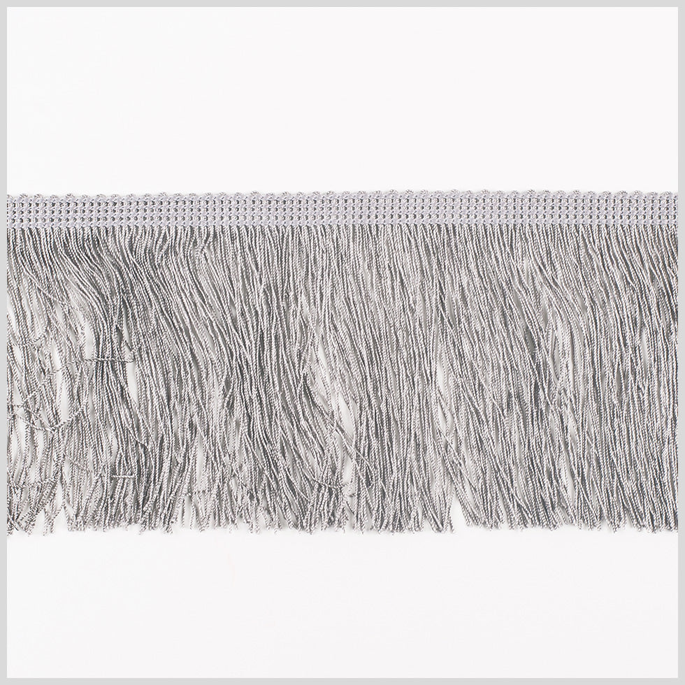 4 European Silver Chainette Fringe Trim