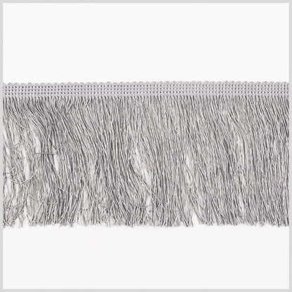 4 European Silver Chainette Fringe Trim