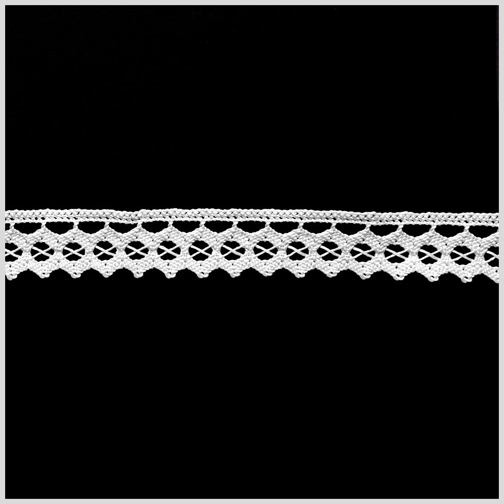 0.75" European White Crochet Trim