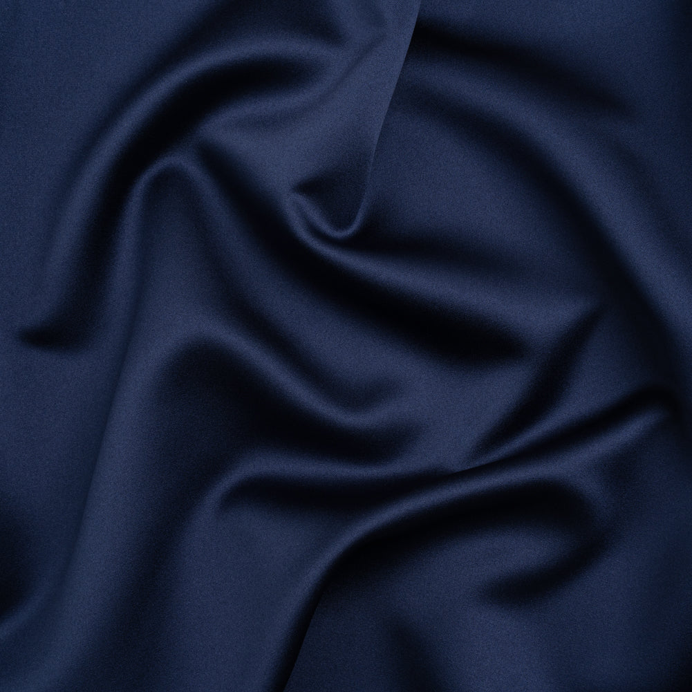 Polyester Satin - Storm Navy - Reverie Collection