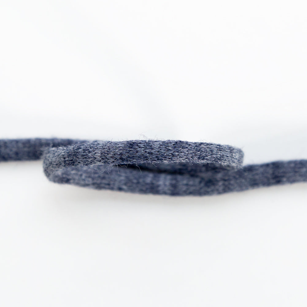 Italian Dark Blue Wool Drawstring Trimming - 0.25 - Detail